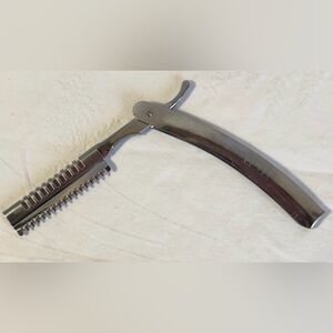 H & H Stainless Steel Silver Hair Razor Comb